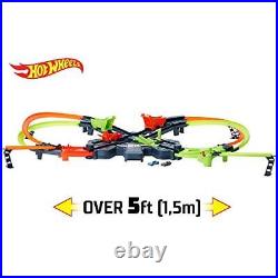 Toy Car Track Set Colossal Crash, More Than 5-Ft Wide, Powered by Motorized B