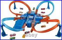 Toy Car Track Set, Criss Cross Crash with 164 Scale Vehicle, Powered Toy Car Track Set, Criss Cross Crash with 164 Scale Vehicle, Powered