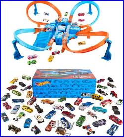 Toy Car Track Set, Criss Cross Crash with 164 Scale Vehicle, Powered Toy Car Track Set, Criss Cross Crash with 164 Scale Vehicle, Powered