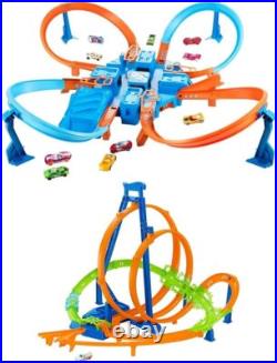 Toy Car Track Set, Criss Cross Crash with 164 Scale Vehicle, Powered Toy Car Track Set, Criss Cross Crash with 164 Scale Vehicle, Powered