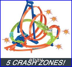 Toy Car Track Set, Criss Cross Crash with 164 Scale Vehicle, Powered Toy Car Track Set, Criss Cross Crash with 164 Scale Vehicle, Powered