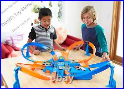 Toy Car Track Set, Criss Cross Crash with 164 Scale Vehicle, Powered by a Motor