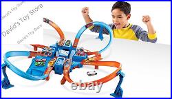 Toy Car Track Set, Criss Cross Crash with 164 Scale Vehicle, Powered by a Motor