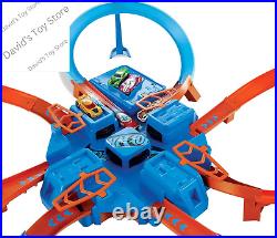 Toy Car Track Set, Criss Cross Crash with 164 Scale Vehicle, Powered by a Motor