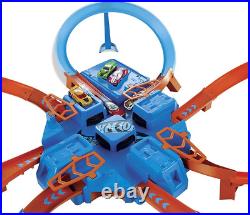 Toy Car Track Set, Criss Cross Crash with 164 Scale Vehicle, Powered by a Motor