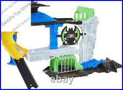 Toy Car & Track Set, DC Batcave Playset with 164 Scale Batman Character Car, In