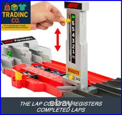 Toy Car Track Set, Formula 1 Grand Prix Circuit Track Set with 3 164 Scale Die