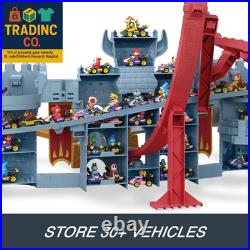 Toy Car Track Set, Mario Kart Bowser'S Castle Playset & 164 Scale Die-Cast Kame