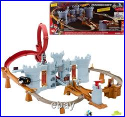 Toy Car Track Set, Mario Kart Bowser's Castle Playset & 164 Scale Die-Cast