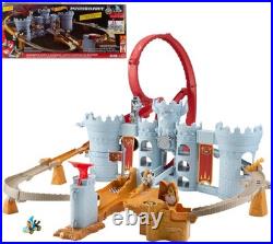 Toy Car Track Set, Mario Kart Bowser's Castle Playset & 164 Scale Die-Cast