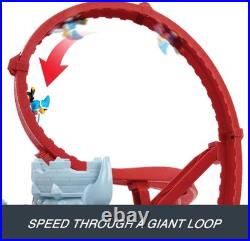 Toy Car Track Set, Mario Kart Bowser's Castle Playset & 164 Scale Die-Cast