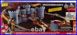 Toy Car Track Set, Mario Kart Bowser's Castle Playset & 164 Scale Die-Cast
