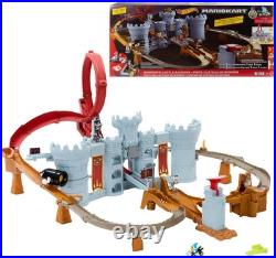 Toy Car Track Set, Mario Kart Bowser's Castle Playset & 164 Scale Die-Cast K