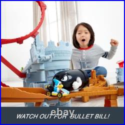 Toy Car Track Set, Mario Kart Bowser's Castle Playset & 164 Scale Die-Cast K