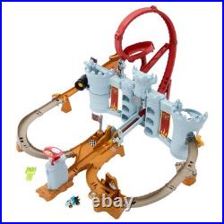 Toy Car Track Set, Mario Kart Bowser's Castle Playset & 164 Scale Die-Cast K