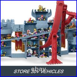 Toy Car Track Set, Mario Kart Bowser's Castle Playset & 164 Scale Die-Cast K