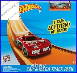 Toy Car Track Set, Mega Track Pack, 87 Component Building Parts for 40-Ft of Tra