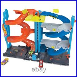 Toy Car Track Set Plastic 66cm Dual-Mode Race Tower Kids Play