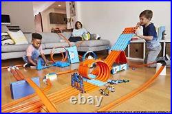 Toy Car Track Set, Race Crate Transforms into 3 Builds, Includes Storage & 2