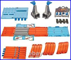 Toy Car Track Set, Race Crate Transforms into 3 Builds, Includes Storage & 2