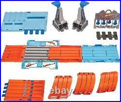 Toy Car Track Set, Race Crate Transforms into 3 Different Builds, Includes St