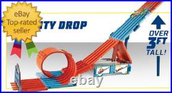 Toy Car Track Set Race Crate Transforms into 3 Different Builds Includes Storage