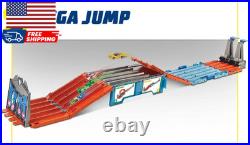 Toy Car Track Set Race Crate Transforms into 3 Different Builds Includes Storage