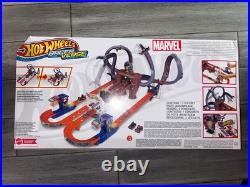 Toy Car Track Set, RacerVerse Spider-Man's Web-Slinging Speedway, Competitive