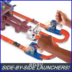 Toy Car Track Set, RacerVerse Spider-Man's Web-Slinging Speedway, Competitive Toy Car Track Set, RacerVerse Spider-Man's Web-Slinging Speedway, Competitive