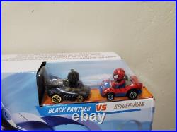 Toy Car Track Set, RacerVerse Spider-Man's Web-Slinging Speedway, Competitive