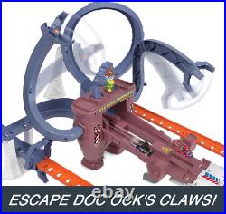 Toy Car Track Set, Racerverse Spider-Man'S Web-Slinging Speedway, Competitive Ra