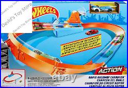 Toy Car Track Set, Rapid Raceway Champion, Multi-Car Launcher, Connects to Other