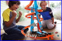 Toy Car Track Set, Sky Crash Tower More than 2.5-Ft Tall, Includes 164 Scale Ve