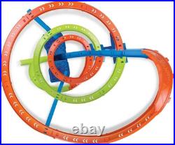 Toy Car Track Set Spiral Speed Crash, Powered by Motorized Booster 29-in Tall