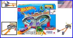 Toy Car Track Set Super Speed Blastway Dual-Track Racing Playset 164 Scale