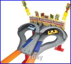 Toy Car Track Set Super Speed Blastway Dual-Track Racing Playset 164 Scale