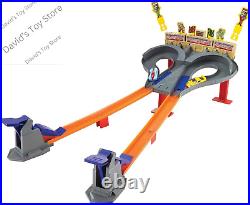 Toy Car Track Set Super Speed Blastway Playset, Dual-Track Racing for 1 or 2 Pla