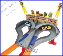 Toy Car Track Set Super Speed Blastway Playset, Dual-Track Racing for 1 or 2 Pla