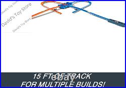 Toy Car Track Set, Track Builder Playset, Deluxe Stunt Box with 25 Component Par