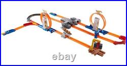 Toy Car Track Set, Track Builder Playset Total Turbo Takeover with 164 Scale