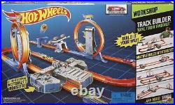 Toy Car Track Set, Track Builder Playset Total Turbo Takeover with 164 Scale