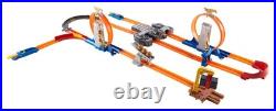 Toy Car Track Set, Track Builder Playset Total Turbo Takeover with 164 Scale
