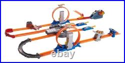 Toy Car Track Set, Track Builder Playset Total Turbo Takeover with 164 Scale