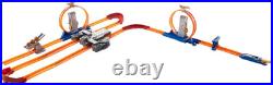 Toy Car Track Set, Track Builder Playset Total Turbo Takeover with 164 Scale Ve