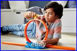 Toy Car Track Set, Track Builder Unlimited Playset Loop Kicker Pack, 10 Track