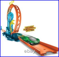 Toy Car Track Set, Track Builder Unlimited Playset Loop Kicker Pack, 10 Track