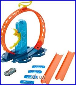 Toy Car Track Set, Track Builder Unlimited Playset Loop Kicker Pack, 10 Track