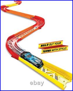 Toy Car Track Set, Track Builder Unlimited Playset Premium Curve Pack, 16 Com