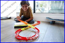 Toy Car Track Set, Track Builder Unlimited Playset Premium Curve Pack, 16 Compon