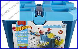 Toy Car Track Set, Track Builder Unlimited Stunt Crash Box Playset with 18 Build